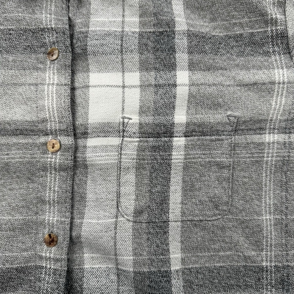 KUHL Women's Gray Plaid Size M Kamila Flannel Long Sleeve Button Up Shirt - Picture 5 of 13